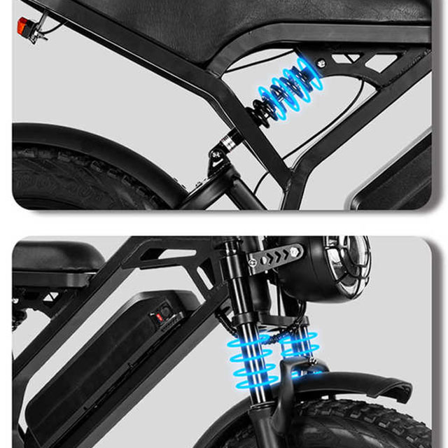 دراجة جبلية كهربائية ببطارية ليثيوم 1000 وات N1 مع فرامل قرصية زيتية مزدوجة