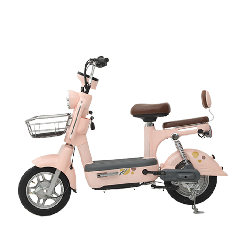 دراجة المدينة الكهربائية الحديثة متعددة الألوان مع مقعد ممتد وميزات متعددة