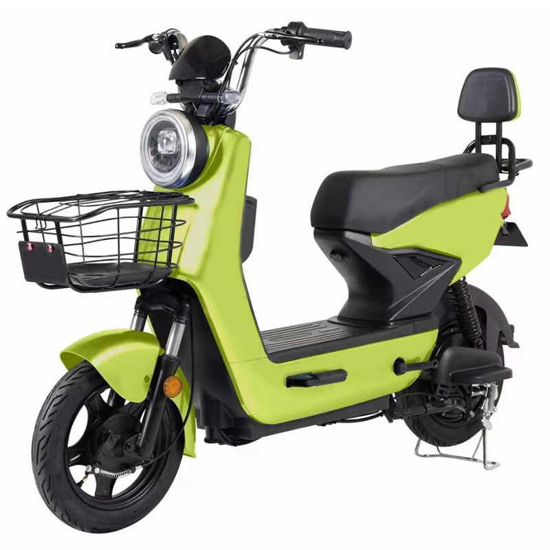 Red Electric Scooter Bike | 48V High Power E-Bicycle with Hydraulic Shock Absorption