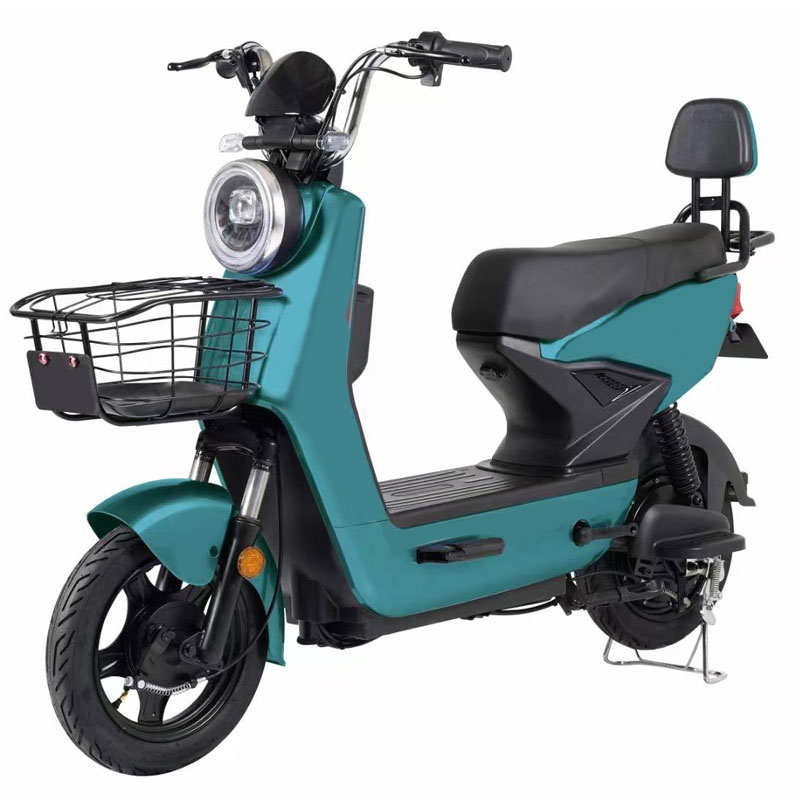 Red Electric Scooter Bike | 48V High Power E-Bicycle with Hydraulic Shock Absorption